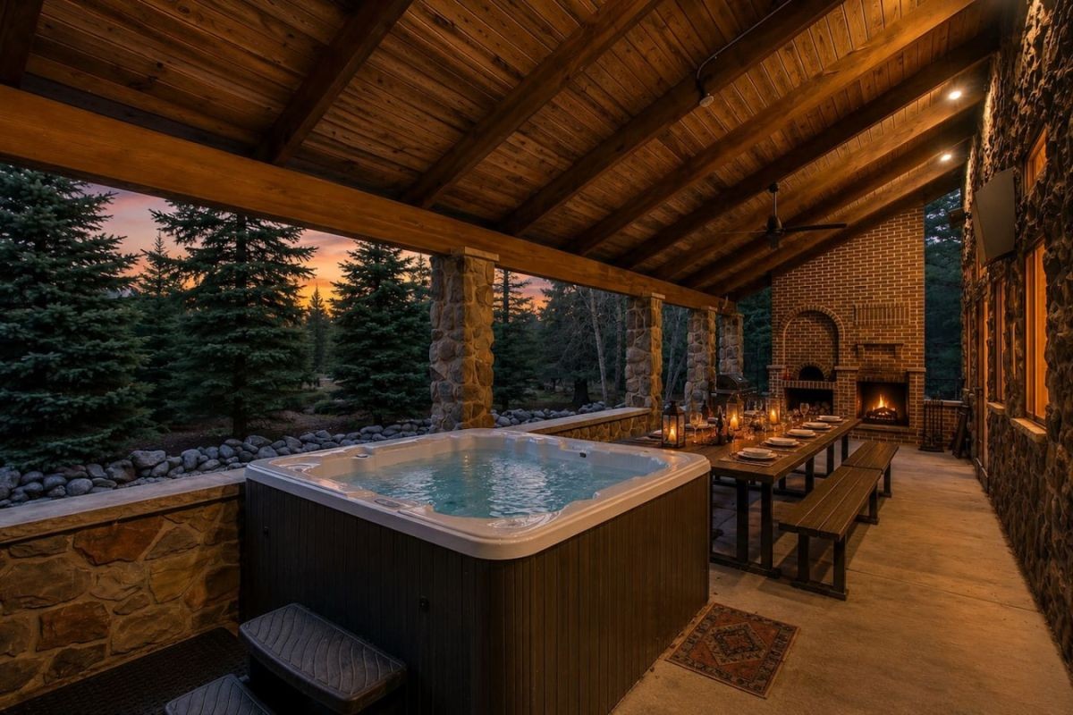 luxury hot tub